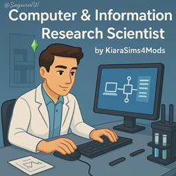 Computer and Information Research Scientist by KiaraSims4Mods  - Tradução PTBR