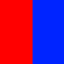 Blue and red logo