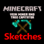 Sketches Vein miner and Tree capitator logo
