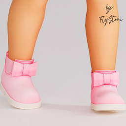 Toddler Shiny Boots With Bow And Elastic Inserts logo