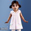 Toddler - Pink sleeveless dress with flower pockets logo