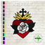 Sacred Rose Heart - Wall Decor logo