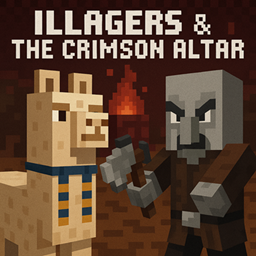 Illagers & the Crimson Altar logo