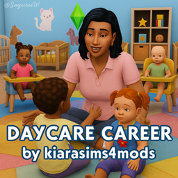 Daycare Career by kiarasims4mods - Tradução PTBR