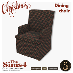 Sims4Luxury - Christmas - Dining chair - Recolor logo