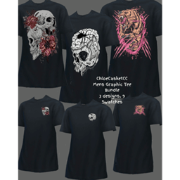 Masc Mens Graphic Tee Bundle - Goth Gothic Grunge Punk Emo logo