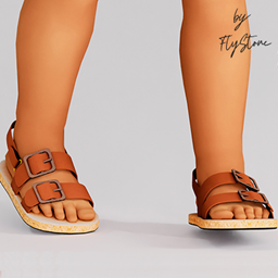 Toddler Leather Sandals With Cork Soles project image
