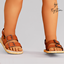 Toddler Leather Sandals With Cork Soles logo