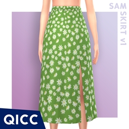 QICC - Sam Skirt with Floral Pattern logo