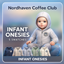 Nordhaven coffee club infant onesies logo