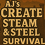 AJ.s create Steam & Steel Survival logo