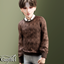 Child - Cozy cable knit sweater with collar logo