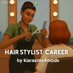 Hair Stylist Career by kiarasims4mods - Tradução PTBR