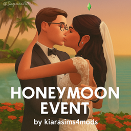 Honeymoon Event by kiarasims4mods - Tradução PTBR