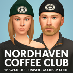 Nordhaven coffee club beanie logo