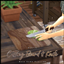 Rustic Cutting Board & Chef Knife - Override logo