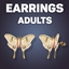 Moth Stud Earrings logo