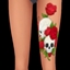 🖤 "Deadly Bloom" Thigh Tattoo logo