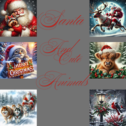 Santa and Cute animal Pictures project image