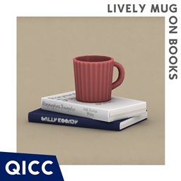 QICC - Lively Mug on a Pair of Books logo