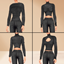 LONG SLEEVE BLOUSE SET logo