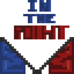 In the point logo