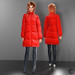 Winter Puffer Long Jacket logo