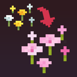 Wildflowers to pink petals logo