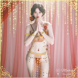 Mythian_Thai dancer's skirt logo