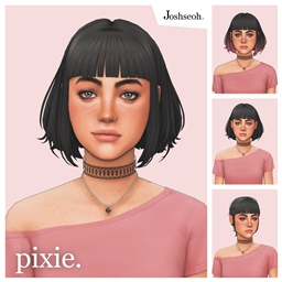 Pixie's Hair Set - 8 Hair CCs & Ombre Overlay logo