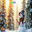 Main Menu Background Christmas Snowman logo