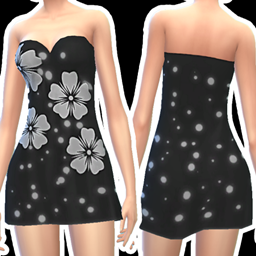 VelvetySims' Naira Sleeveless Flowers Midi Dress logo