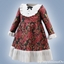 Toddler - Ruffled collar vintage dress logo