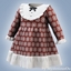 Infant - Ruffled collar vintage dress logo