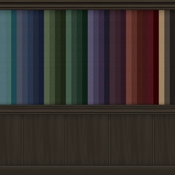 Wall paint with Panel -part 4- Dark EA brown wood colour - in Moody Dark Goth Aesthetic - BG, Maxis Match logo
