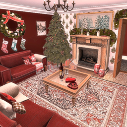 Home For The Holidays - Christmas Living Room