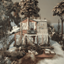 Christmas beach house logo