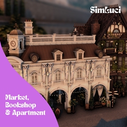 Palace of Thread & Jewels Marketplace, Antique Bookshop & Apartment | ACOTAR-inspired Build project image
