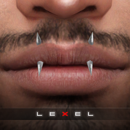 LEXEL - Bite (upper lip piercing) logo