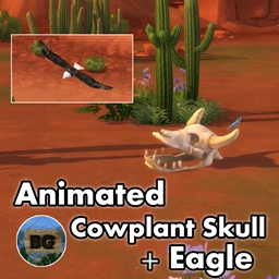 Animated - Cowplant Skull + Eagle ~ Bird ~ Animal ~ Pet logo