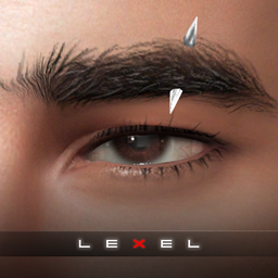 LEXEL - Scratch (left eyebrow piercing) logo