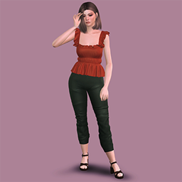 March 21 Frill Top & Skinny Pants logo