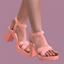 March 21 Cross Strap Platform Heeled Sandals logo