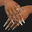 Glitter nails set 172 logo