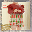 Infant's Ruffle Shoulder Cord Belt Long Sleeves Holiday Dress logo
