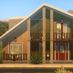RGB Mid Century House | Base game | No CC logo