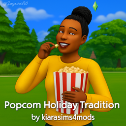 Popcorn Tradition by kiarasims4mods - Tradução PTBR - The Sims 4 ...