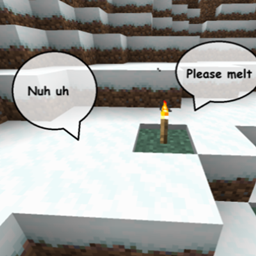 Don't melt my snowy builds! logo