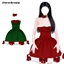 [charon&roqiqi]Christmas bow dress logo