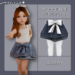 NANA7 - (Avery) Jeans Skirt